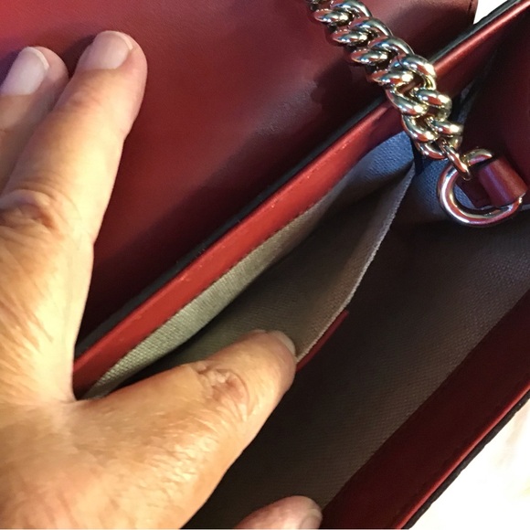 🔥🧡EUC GUCCI Horsebit Microguccissima Red Calfskin Crossbody Bag - Picture 9 of 11